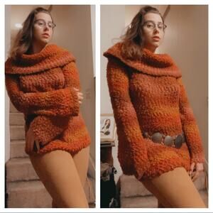 Anthro gradient cowl sweater